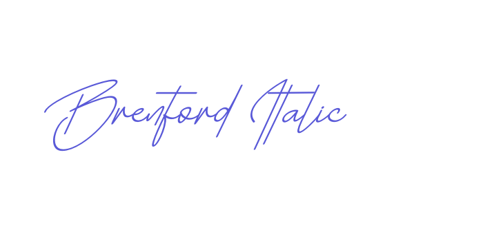 Brenford Italic Font Download