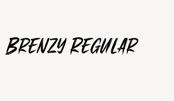 Brenzy Regular Font