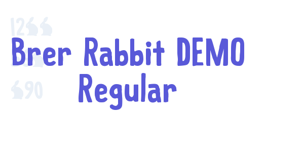 Brer Rabbit DEMO Regular font free