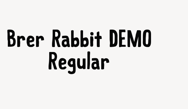 Brer Rabbit DEMO Regular Font