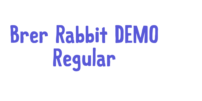 Brer Rabbit DEMO Regular Font Download