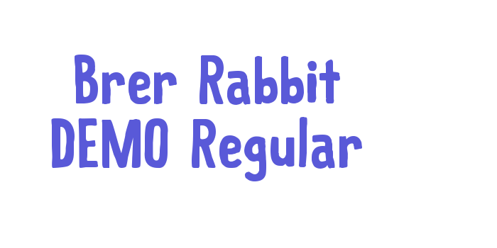 Brer Rabbit DEMO Regular Font