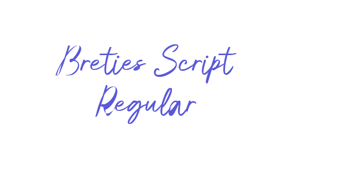 Breties Script Regular Font Download