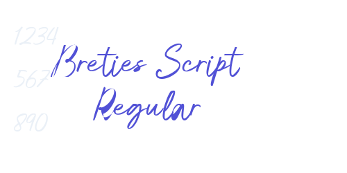 Breties Script Regular-font-download