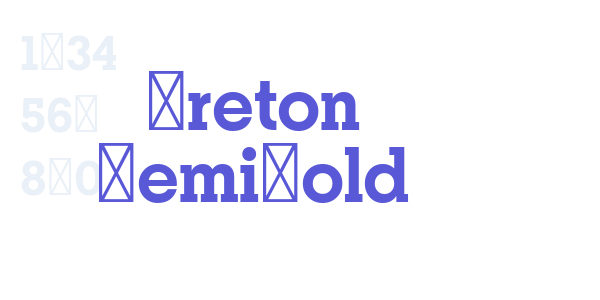 Breton SemiBold font free