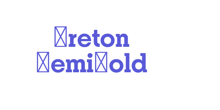 Breton SemiBold Font Download