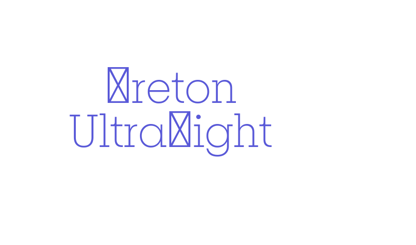 Breton UltraLight Font Download