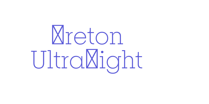 Breton UltraLight Font Download