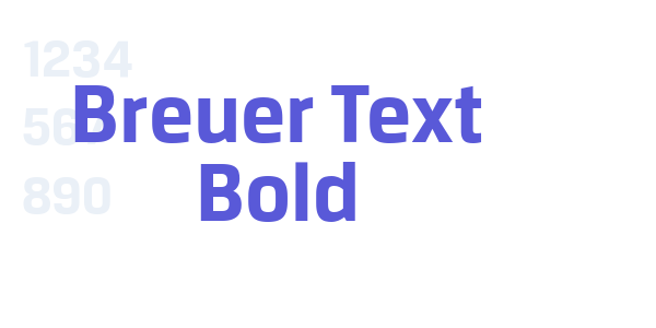 Breuer Text Bold font free