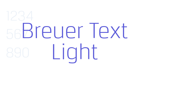 Breuer Text Light font free