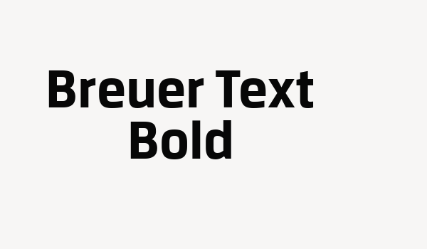 Breuer Text Bold Font