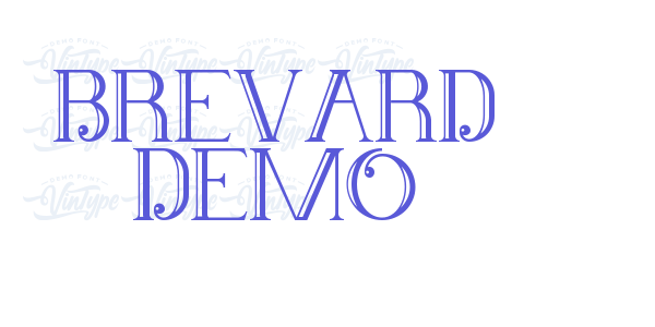 Brevard Demo font free