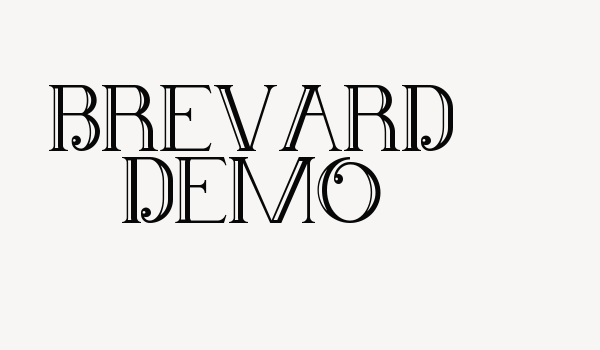 Brevard Demo Font