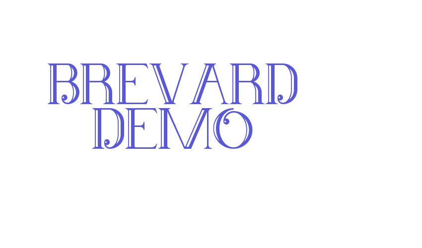 Brevard Demo Font