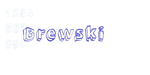 Brewski font free