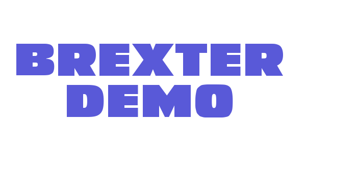 Brexter Demo Font Download