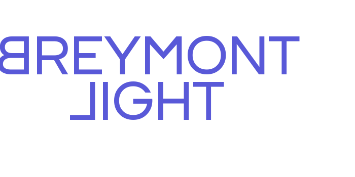 Breymont Light Font