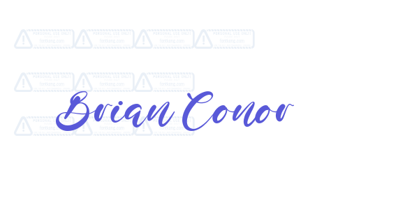 Brian Conor font free