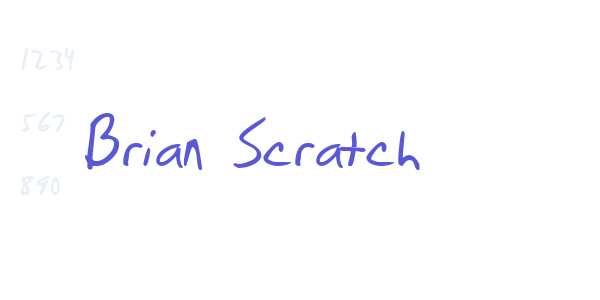 Brian Scratch font free