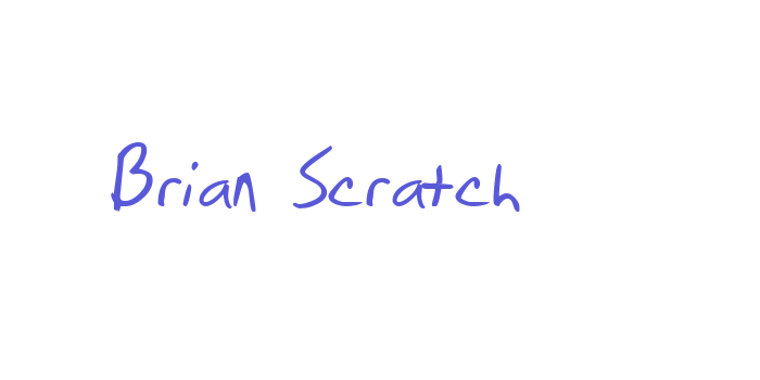 Brian Scratch Font Download