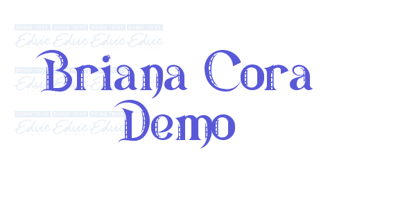 Briana Cora Demo font