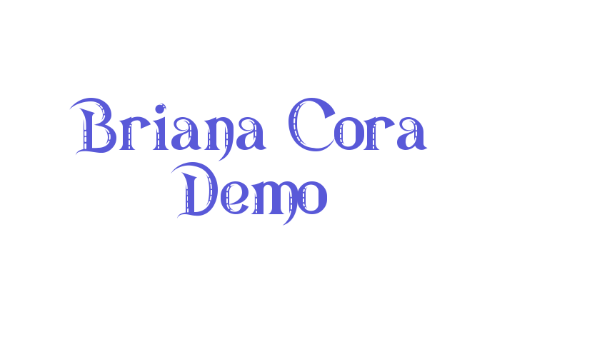 Briana Cora Demo Font