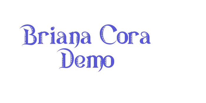 Briana Cora Demo Font Download