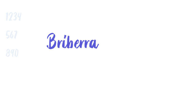 Briberra font free