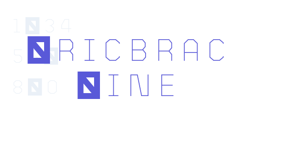 Bricbrac Line font free