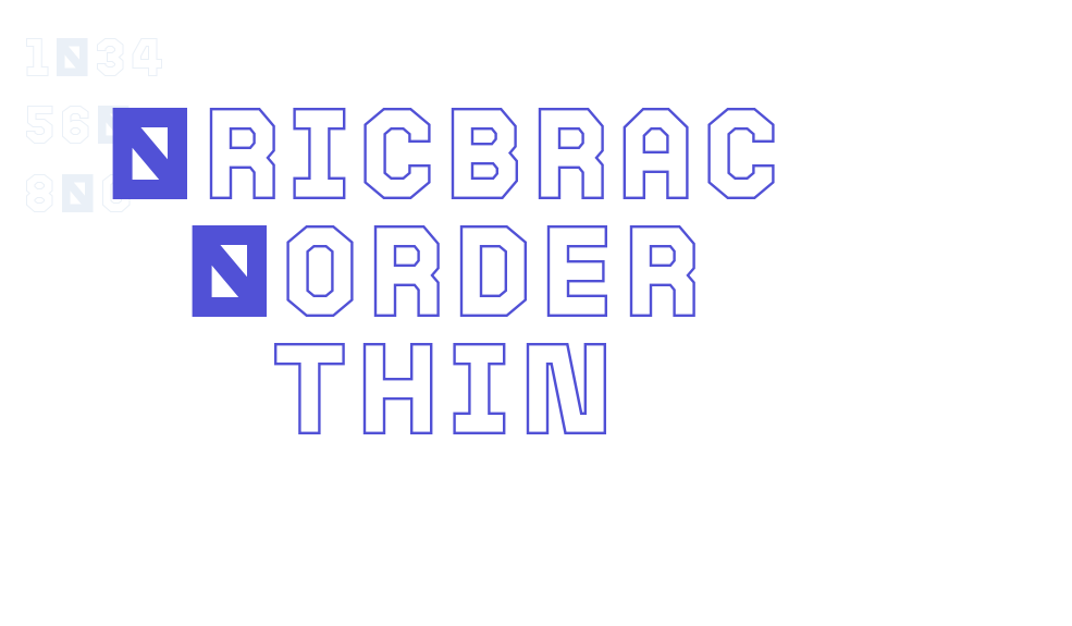 Bricbrac Border Thin-font-download