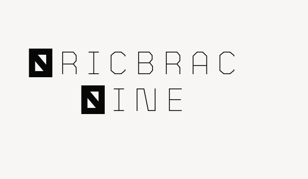 Bricbrac Line Font