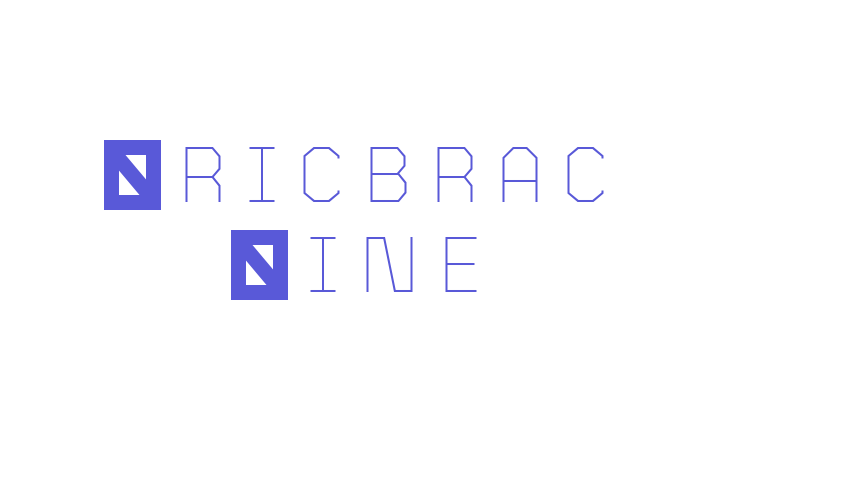 Bricbrac Line Font