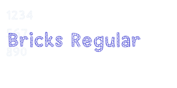 Bricks Regular font free