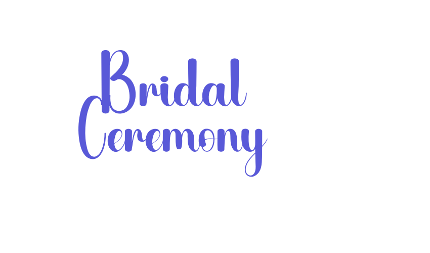 Bridal Ceremony Font Download