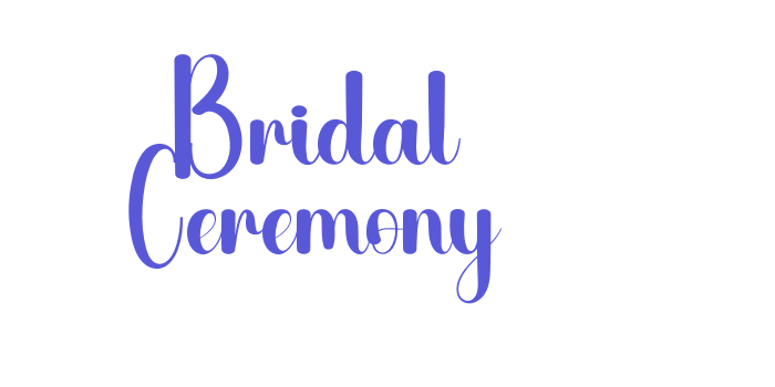 Bridal Ceremony Font Download