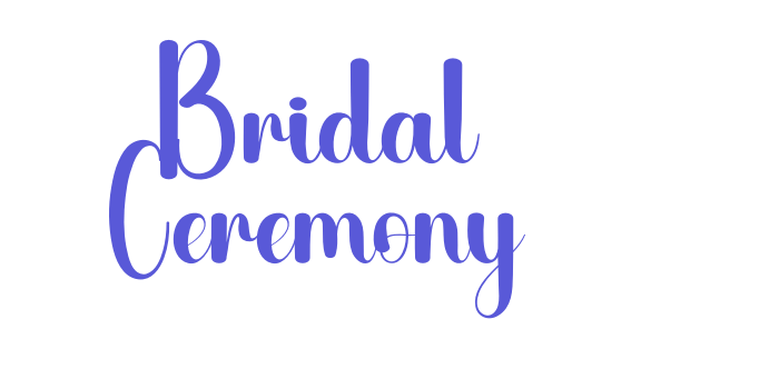 Bridal Ceremony Font