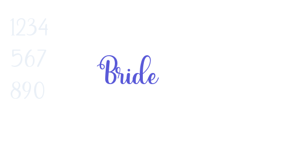 Bride font