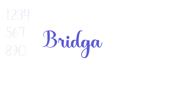 Bridga font