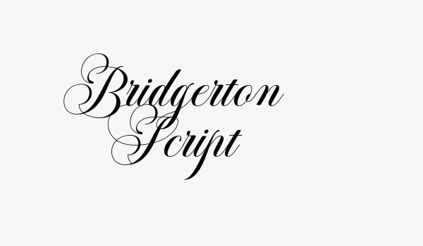 Bridgerton Script Font