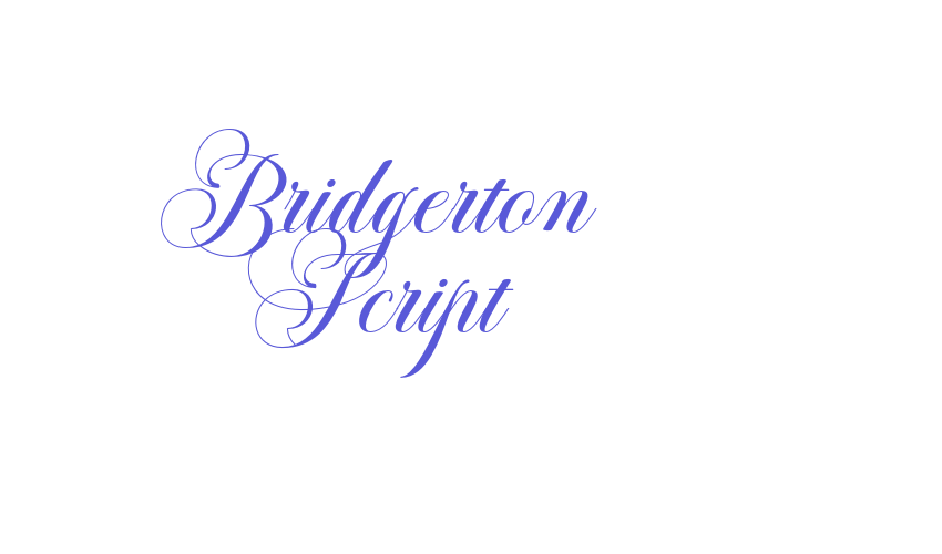 Bridgerton Script Font