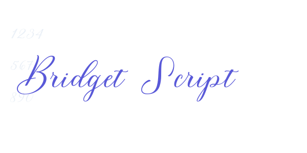 Bridget Script font free