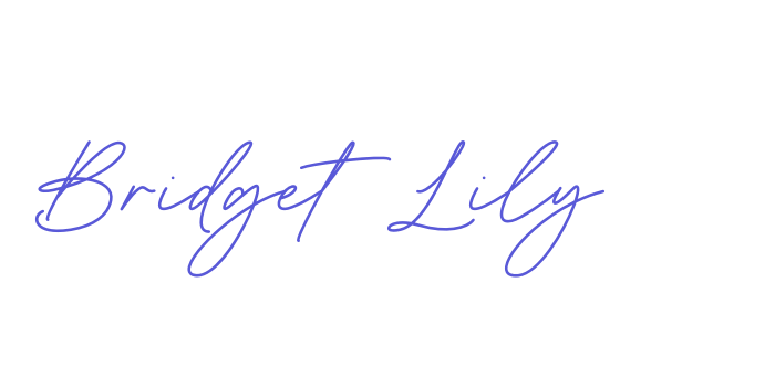 Bridget Lily Font Download