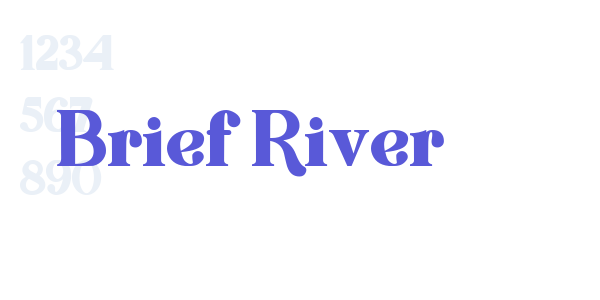 Brief River font free