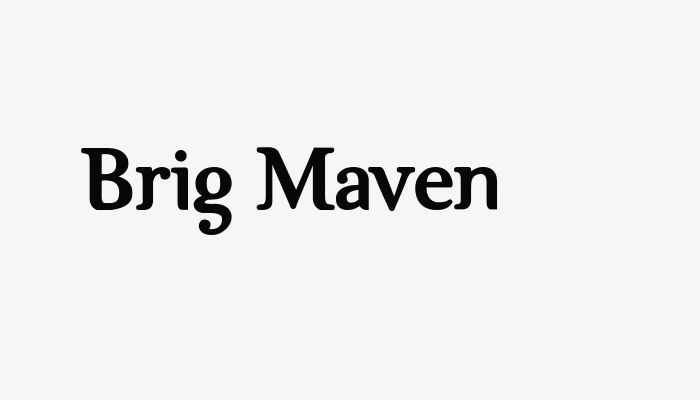 Brig Maven font download