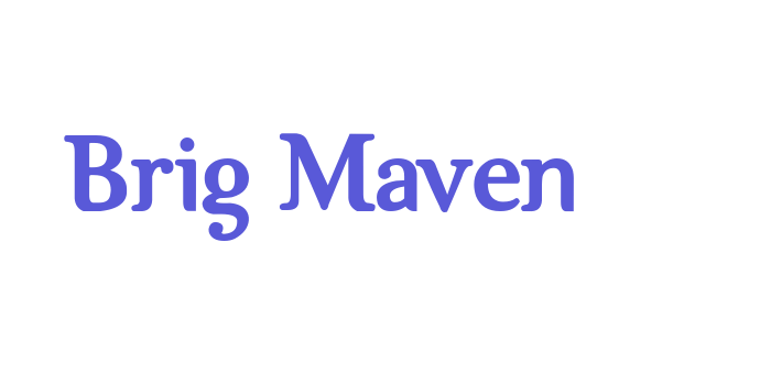 Brig Maven Font