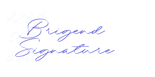 Brigend Signature-font-download