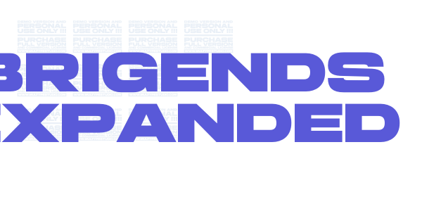 Brigends Expanded font free