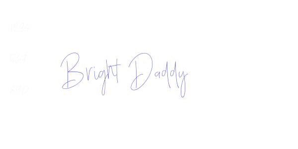 Bright Daddy font free