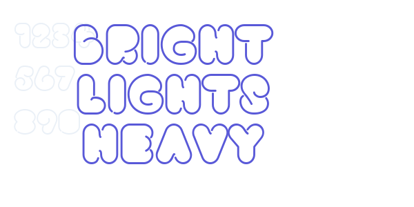 Bright Lights Heavy font free