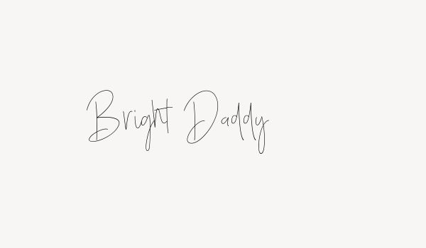 Bright Daddy Font